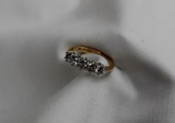 A five stone diamond ring,