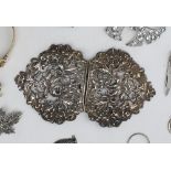 An Elizabeth II silver nurses belt decorated with flowers and leaves, London,