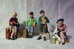 A set of four Royal Doulton figures modelled by Adrian Hughes,