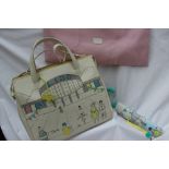 A Radley 'Lido' handbag together with a matching umbrella CONDITION REPORT: Overall
