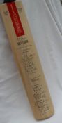 A Gray-Nicholls cricket bat signed by the 1977 Gillette cup final teams of Glamorgan and Middlesex