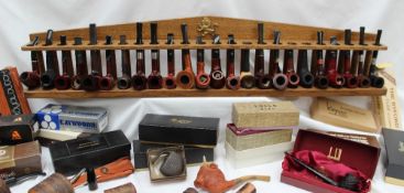 A collection of new pipes, including Dunhill, Barling, Millville, Hardcastle, Ben Wade etc,