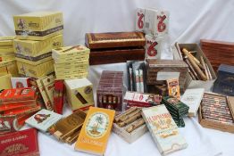 A collection of boxed and loose cigars including Rossli, H.