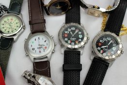 Cotton Traders 6 nations wristwatches together with other wristwatches, pocket watches,