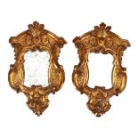 PAIR OF BAROQUE MIRRORS