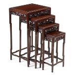 SET OF FOUR NESTING TABLES