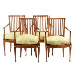 SET OF FOUR NEOCLASSICAL FAUTEUILS