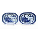 PAIR OF LONG PLATES