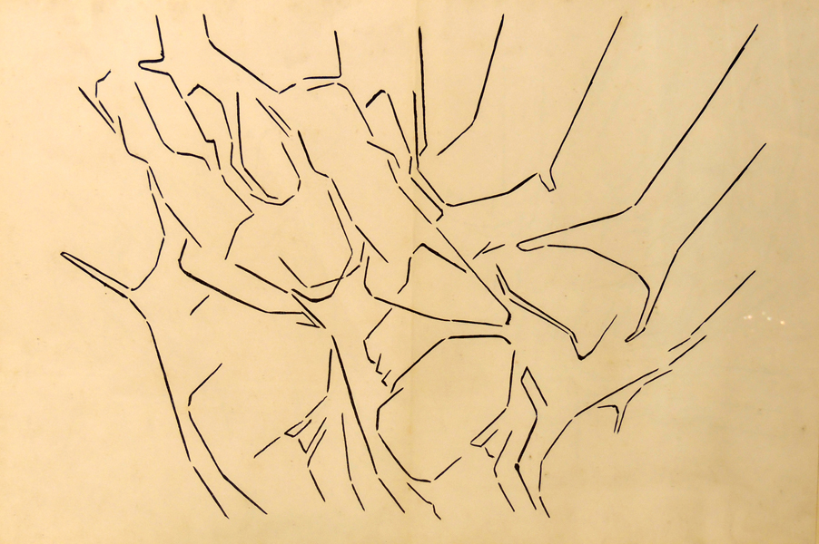 PABLO PALAZUELO Derrier Le Miroir, nº 137, Avril, 1963.38x56 cm.