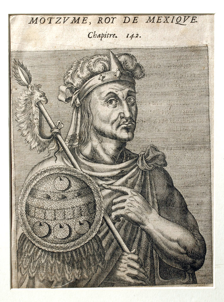 16th C. French Engraving of Montezuma II - Andre Thevet - Image 2 of 5
