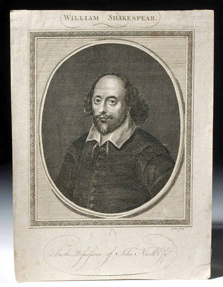 Pub. Shakespeare Line Engraving - J. Goldar & J. Taylor