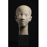 KAREL LIDICKÝ (1900-1976): HEAD OF A BOY / Around 1945, Bohemia This sculpture is from the