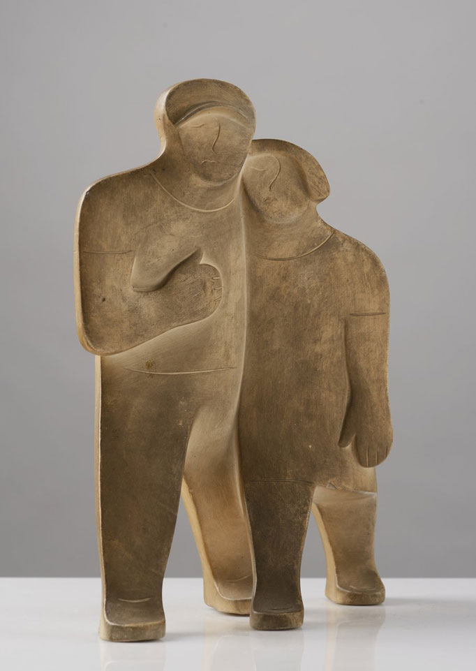 ZDENĚK DVOŘÁK (1897-1943): WALKING COUPLE / Late 1920s-early 1930s, Bohemia - Image 3 of 3