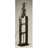 AN ETAGERE WITH AN OWL / Around 1910, Bohemia