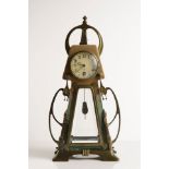 JAN KOTĚRA (1871-1923) - INSCRIBED: AN ART NOUVEAU TABLE CLOCK / Around 1905, Bohemia-Austria