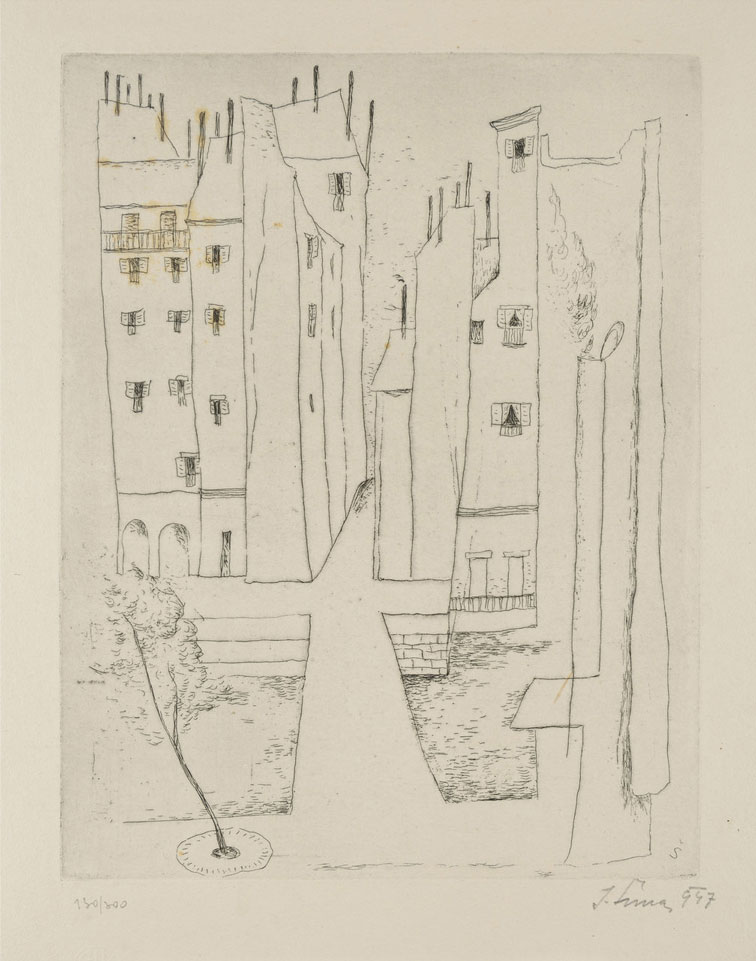 JOSEF ŠÍMA (1891-1971): PARIS / 1947, France, Paris