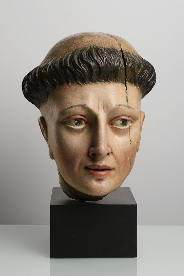 THE HEAD OF A MONK / 17th century, apparently Spain
