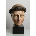 THE HEAD OF A MONK / 17th century, apparently Spain