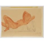 JOSEF MAŘATKA (1874-1937): A RECLINING FEMALE NUDE / 1936, Bohemia