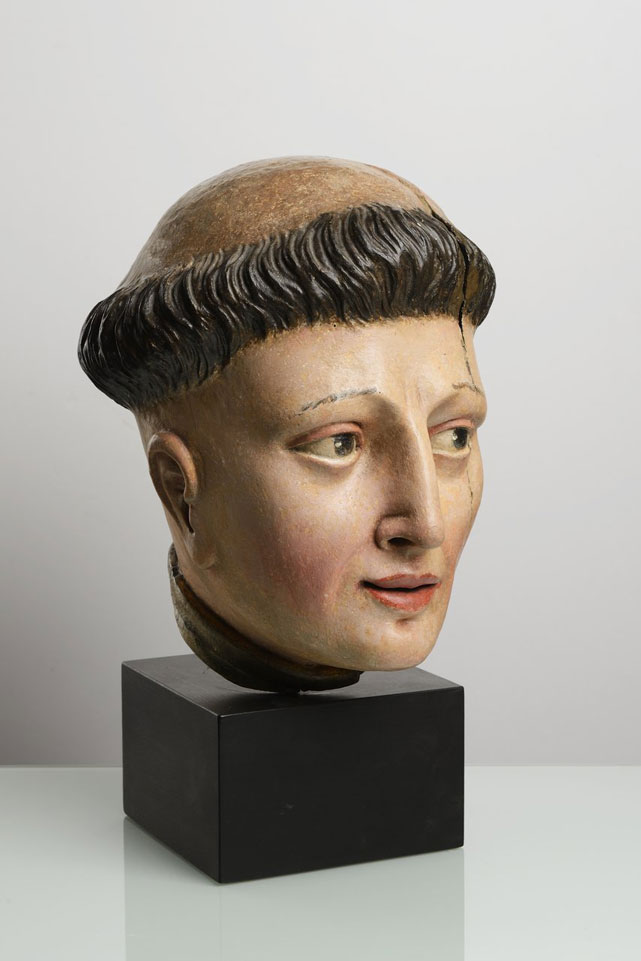 THE HEAD OF A MONK / 17th century, apparently Spain - Image 2 of 6