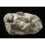 A BAROQUE SLEEPING CUPID / 17th century, Italy