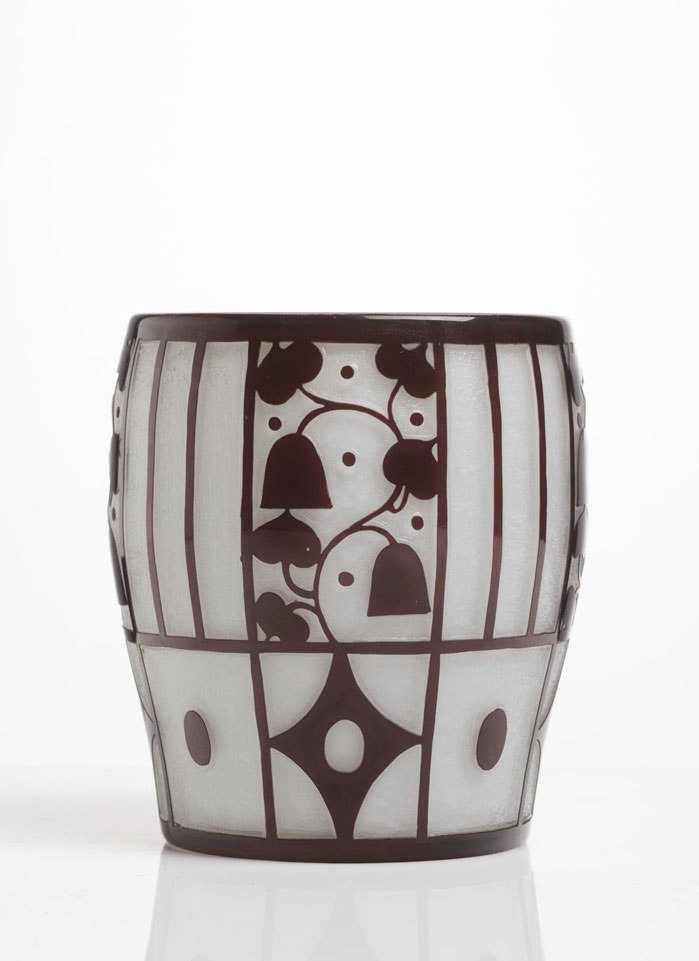 JOSEF HOFFMANN (1870-1956): A VASE / 1912, Bohemia, Klášterský Mlýn, Lötz Witwe