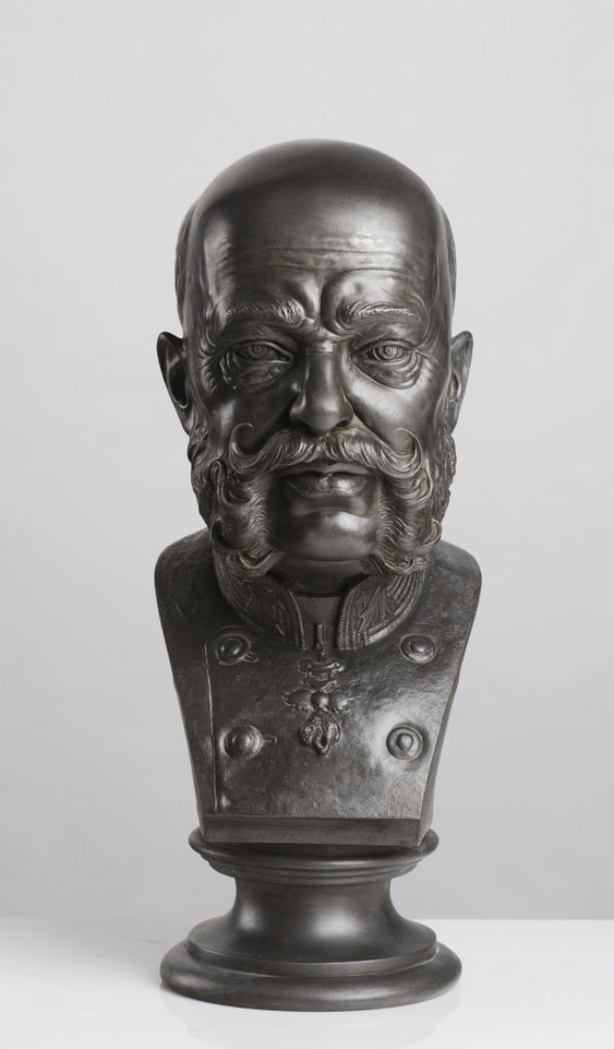 ZDENĚK JOSEF PRECLÍK (*1949): BUST OF EMPEROR FRANZ JOSEPH I / 2007, Bohemia, Prague