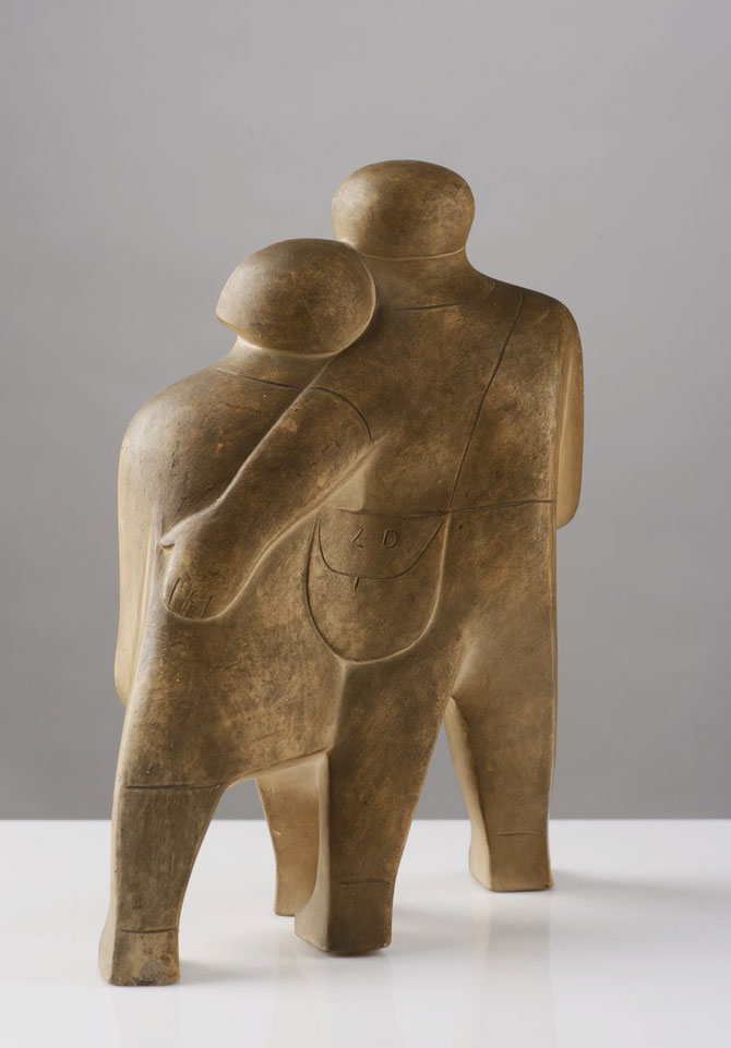 ZDENĚK DVOŘÁK (1897-1943): WALKING COUPLE / Late 1920s-early 1930s, Bohemia - Image 2 of 3