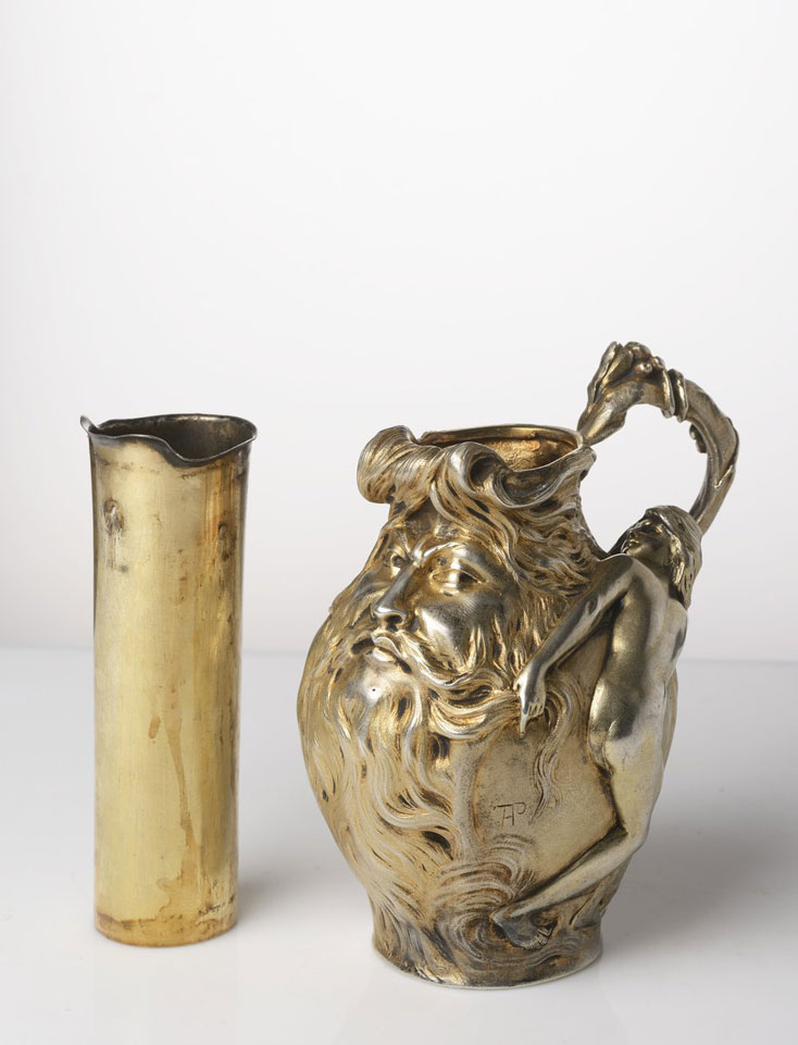 A SILVER ART NOUVEAU ALPHONSE DEBAIN JUG / Around 1900, France - Image 3 of 3