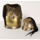 A CARABINIER'S CUIRASS AND HELMET / 2nd half of the 19th century, France