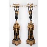 A PAIR OF EMPIRE CANDELABRA - JOSEPH DANHAUSER WORKSHOP