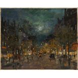 KONSTANTIN KOROVIN (1861-1939): BOULEVARD IN PARIS AT NIGHT