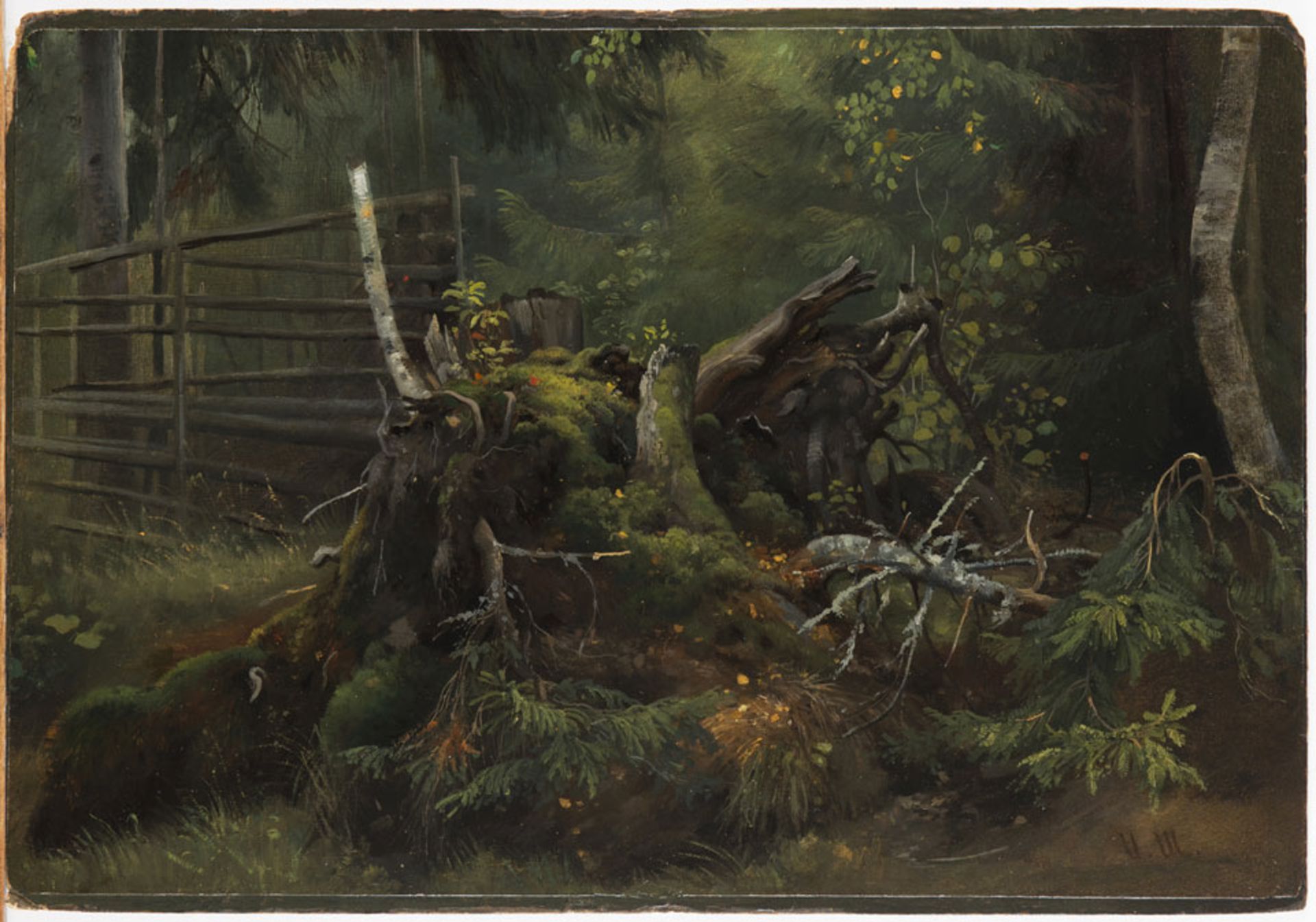 IVAN IVANOVICH SHISHKIN (1832-1898): FOREST STILL LIFE