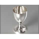 A GEORGE III SILVER GOBLET, LONDON 1796, ROBERT MAKEPEACE, gilded interior, on a reeded raised