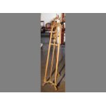 A CAST BRASS ARTIST EASEL, 158cm high