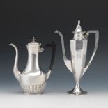 Two Sterling Silver Coffee Pots, including by Gorham for Bailey, Banks & Biddle Co.