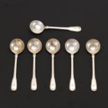 Tiffany & Co. Sterling Silver Cream Soup Spoons, 1921 5-1/2" eachSet of six sterling silver bouillon