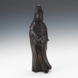 Chinese Bronze Statue of Kuan Yin 12-1/2" TBronze statue depicting figure of Kuan Yin. Online