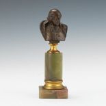 Bronze Grand Tour Figurine Bust of William Shakespeare 6-1/2"Miniature bust of William Shakespeare