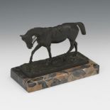 Patinated Metal Sculpture of a Horse