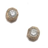 Ladies' pair of Gold and Diamond Stud Earrings