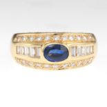 Ladies' Sapphire and Diamond Ring