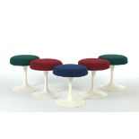 Saarinen "Tulip" Stools, by Knoll International, Set of Five