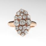 Victorian Diamond Navette Ring