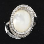 Ladies' Mother of Pearl Cabochon and Diamond