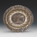 Dutch Gebroeders S & H Reitsma Repousse Silver Bowl, Leeuwarden, Early 20th Century