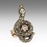 Antique Victorian Diamond Snake Ring