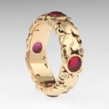 Oakes Gold, Ruby and Diamond Band