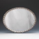 Italian 800 Silver Serving Tray, Venice 19th Century