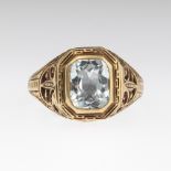 Victorian Ladies' Gold and Aquamarine Ring